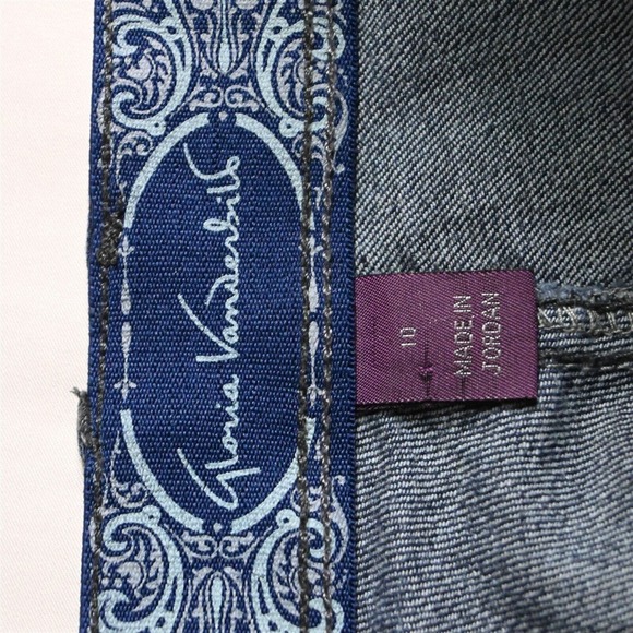 Gloria Vanderbilt 10 Short Stretch Waist Bootcut Dark Wash Denim Womens Jeans - Picture 6 of 9